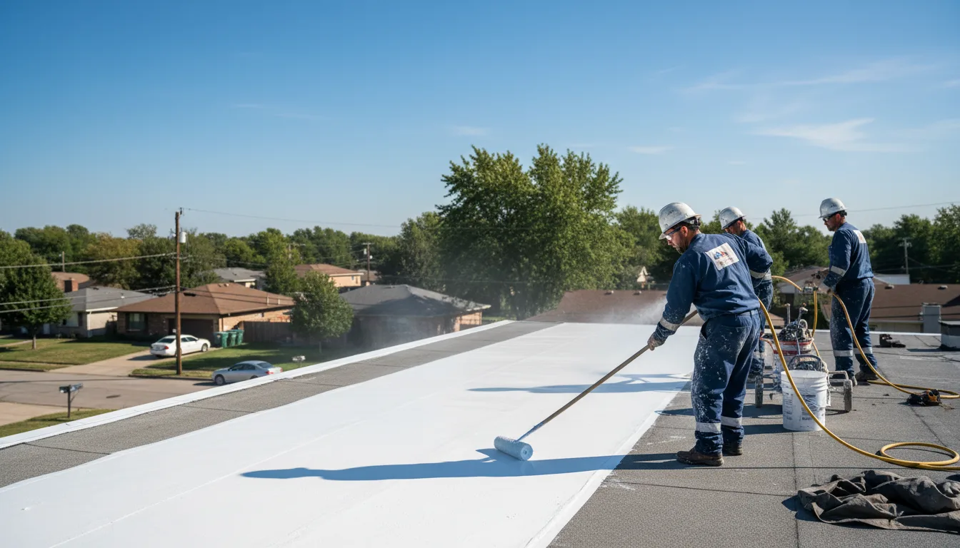 Commercial roof coating in Pooler, GA near me